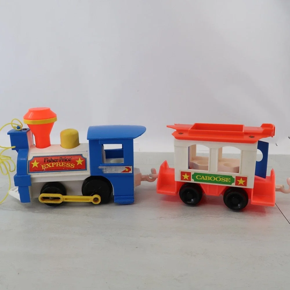 Vintage Fisher Price Little People Express Train Engine 1986 #2581